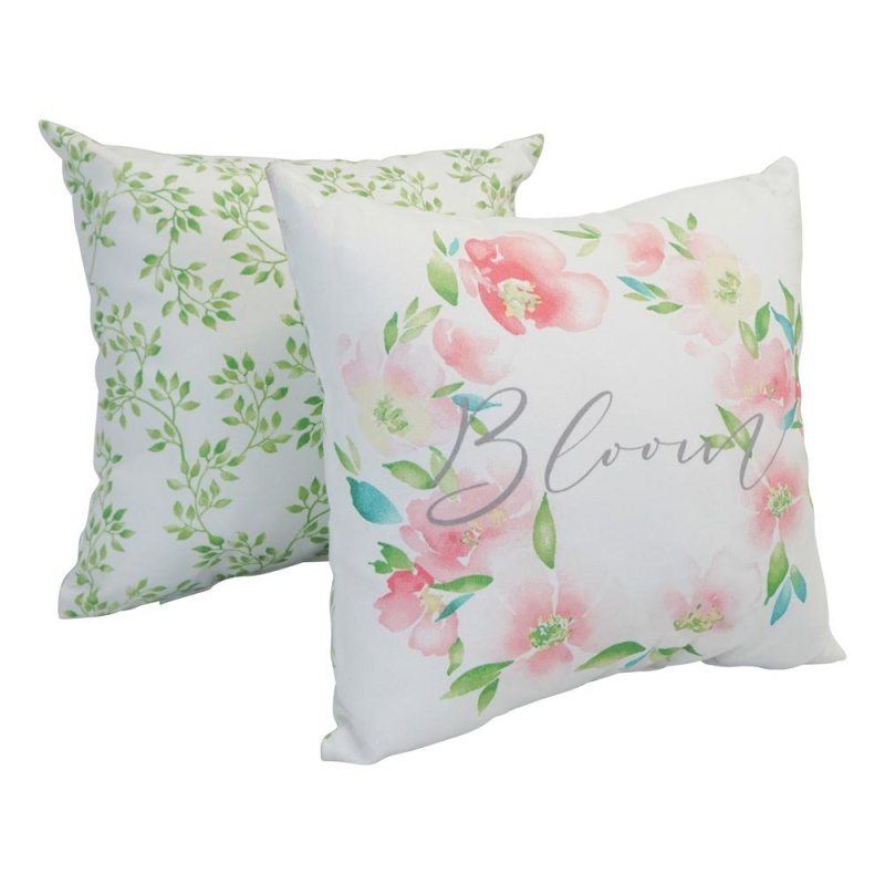 Spun Polyester 17-Inch Double-Sided Outdoor Throw Pillows (Set Of 4) Co-Jo18-Ds-03-S4