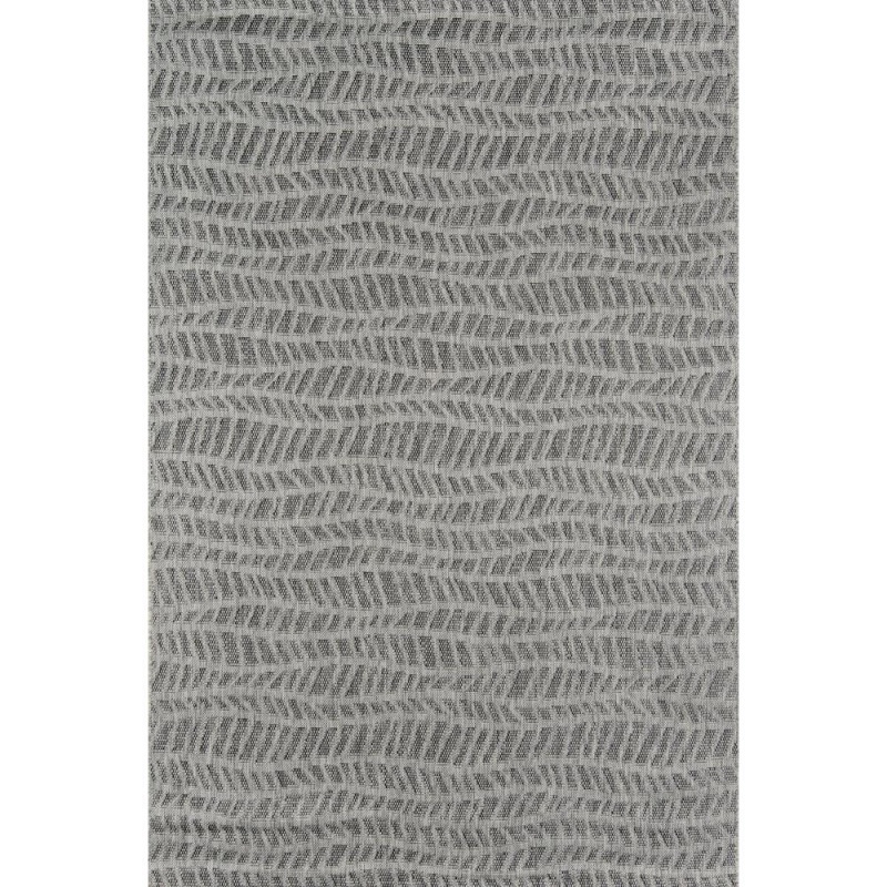 Contemporary Rectangle Area Rug, Grey, 3'11" X 5'7"