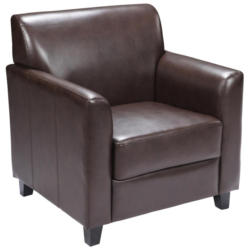 Diplomat Brown Leathersoft Chair