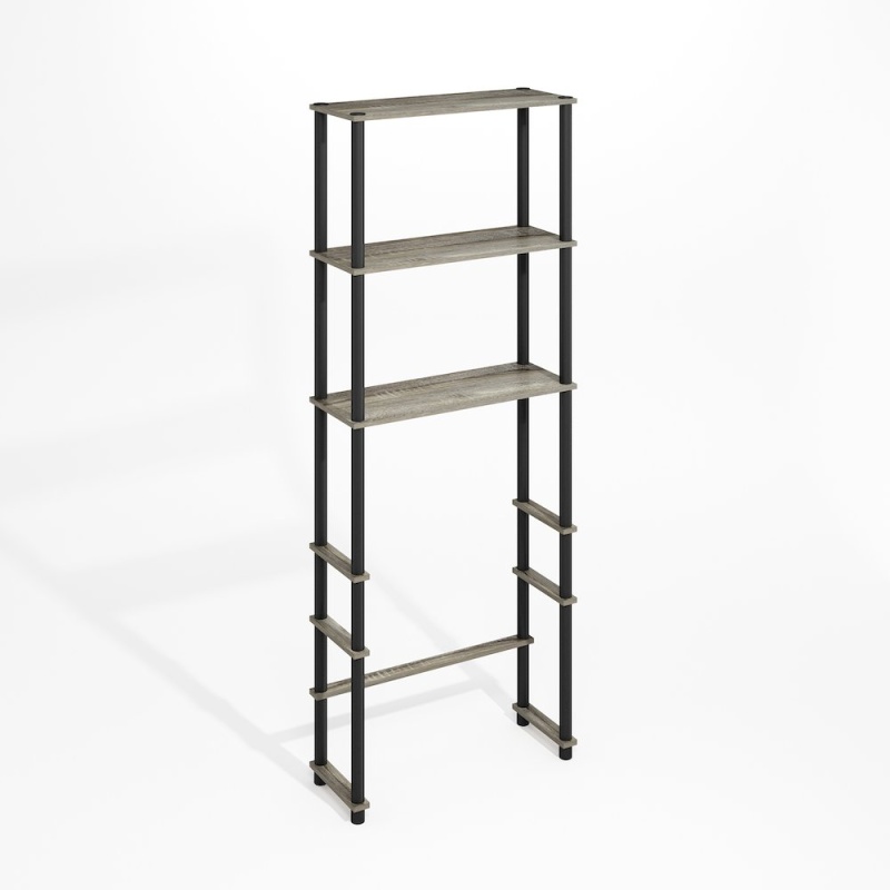 Turn-N-Tube Freestanding Over-The-Toilet Storage Rack With 3 Shelves