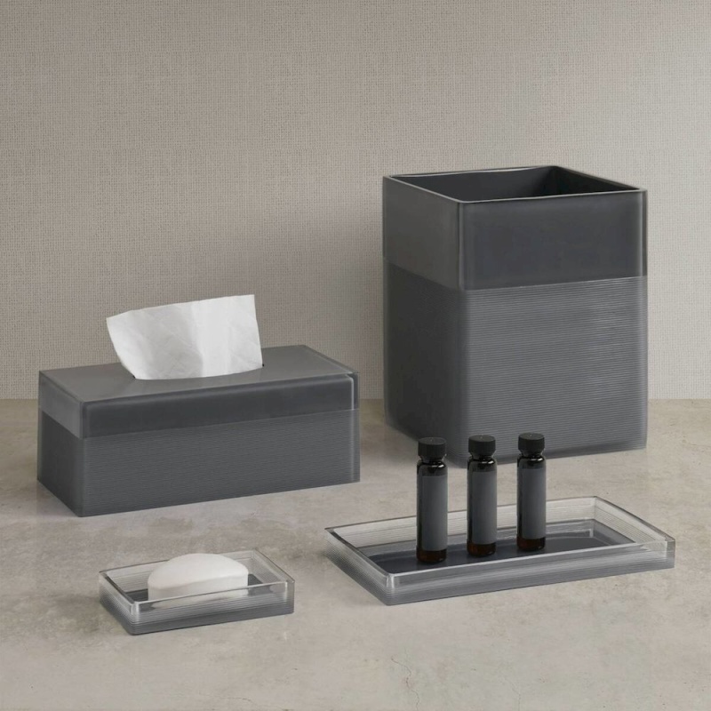 Clear Resin Bath Accessories Set