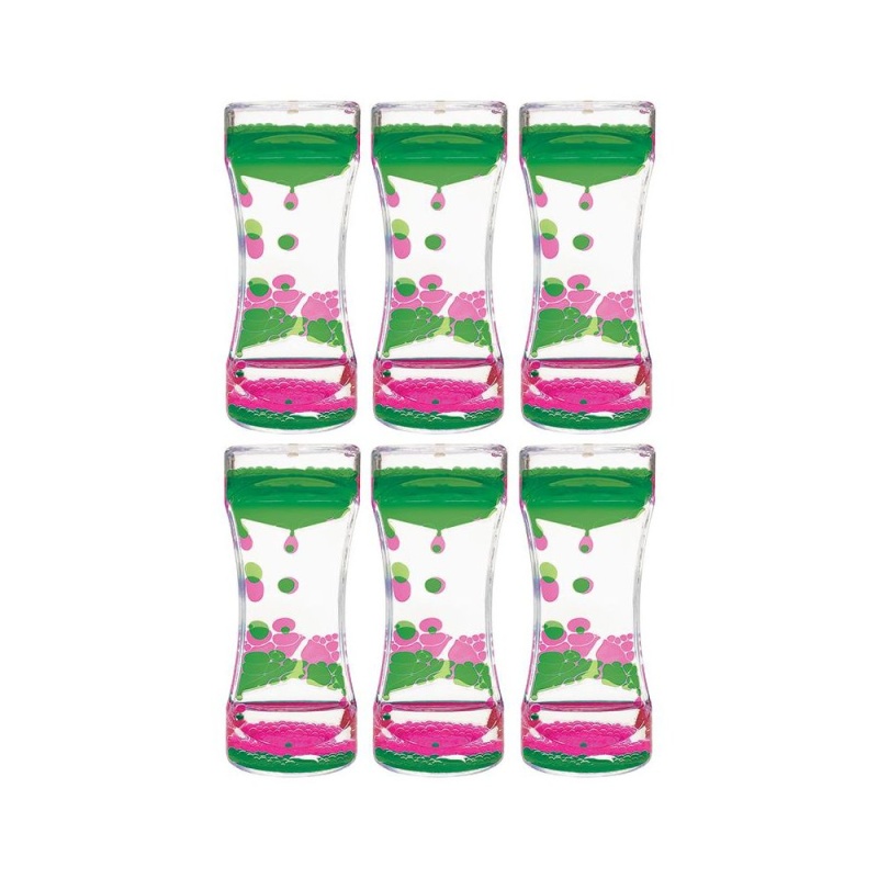 Pink & Green Liquid Motion Bubbler, Pack of 6