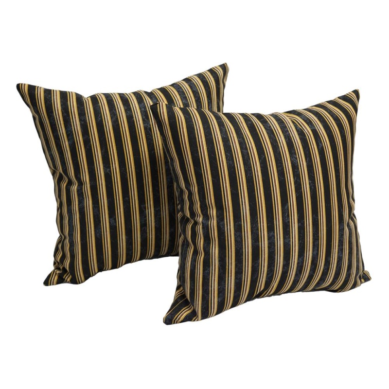 17-Inch Jacquard Throw Pillows With Inserts (Set Of 2) 9910-S2-Id-018
