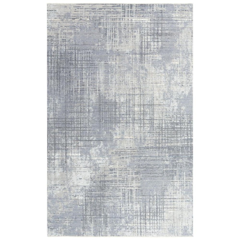 Hybrid Cut Pile Wool/Tencel Rug, 5' x 8'
