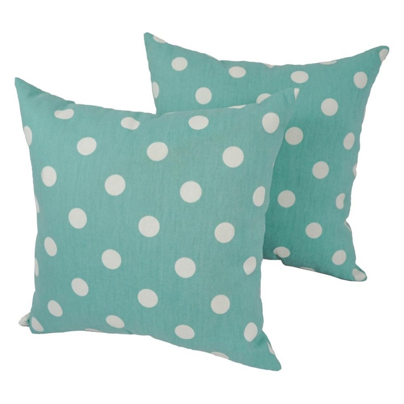 Blaziing Needles 17-Inch Outdoor Spun Polyester Throw Pillows (Set of 2)