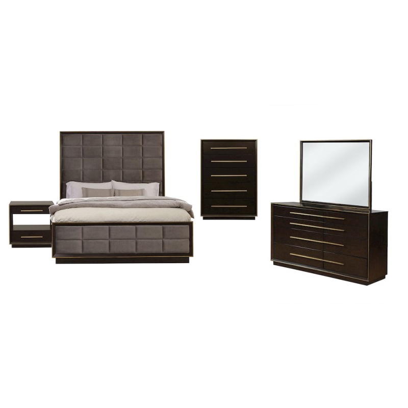 Durango 5-Piece Eastern King Bedroom Set Smoked Peppercorn