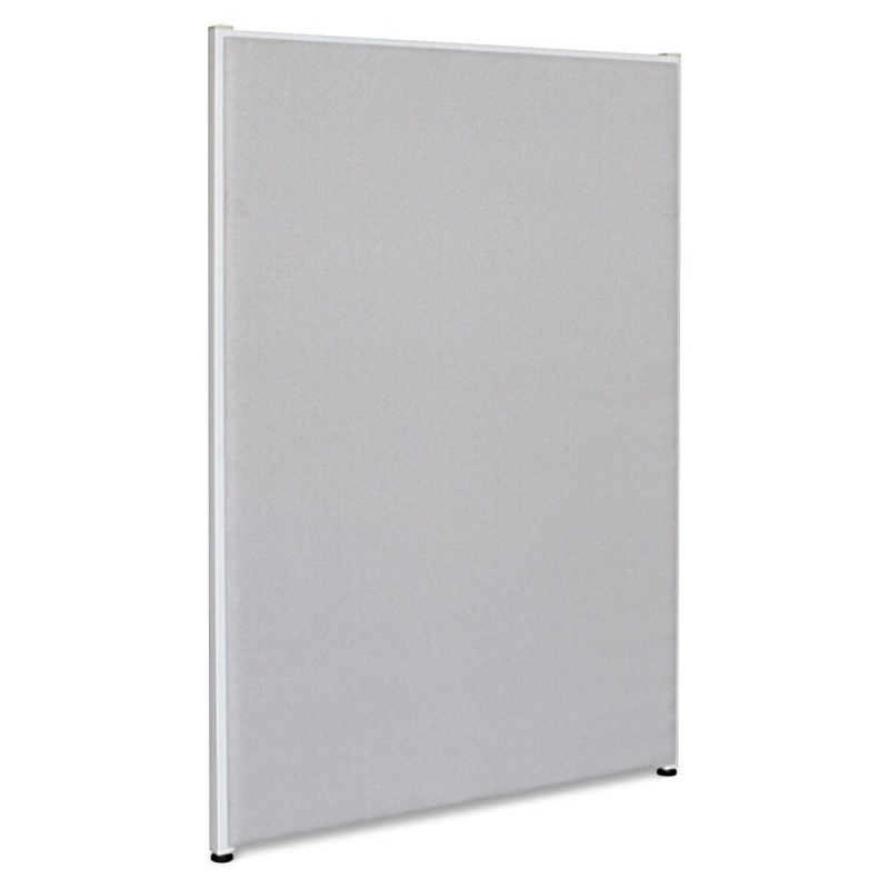 Lorell Gray Fabric Panels - 36.4" Width X 60" Height - Steel Frame - Gray - 1 Each