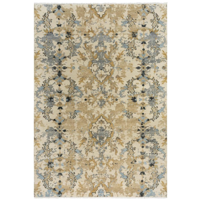 Hand Knotted Cut Pile Wool Rug, 10' X 14'