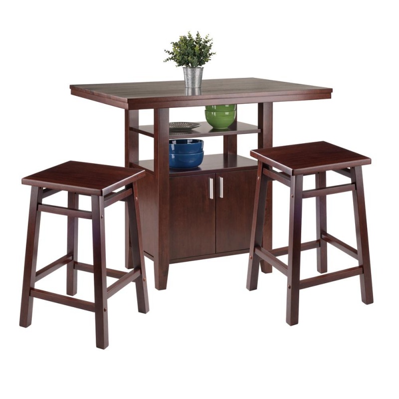 Albany 3-Pc Set High Table W/ Counter Stools