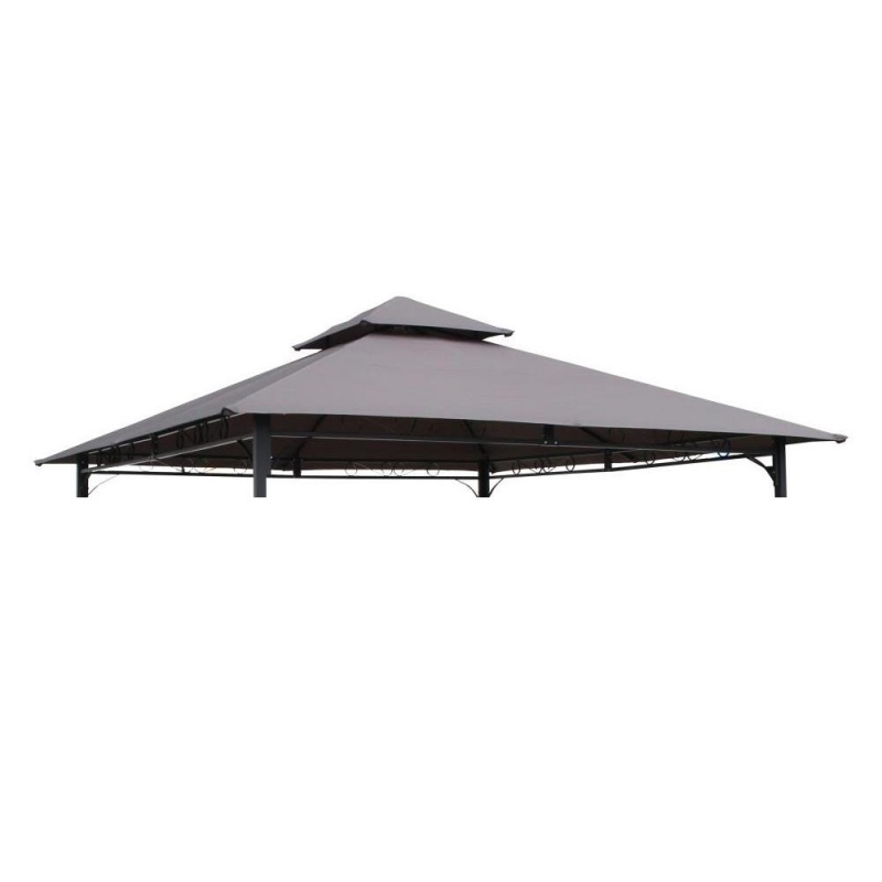 St. Kitts Replacement Canopy for 10-Foot Vented Canopy Gazebo, Grey