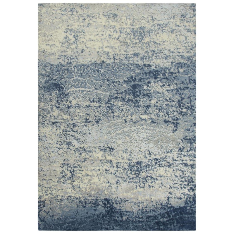 Hybrid Cut Pile Wool/ Tencel Rug, 8' X 10'