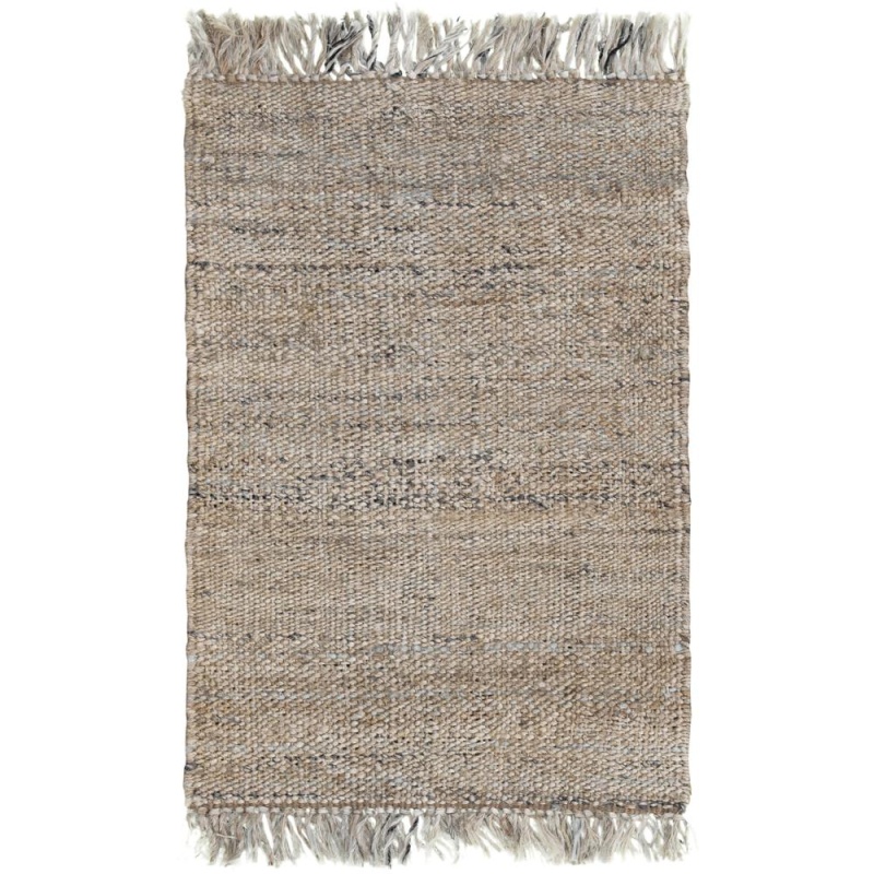 Hand Woven Flat Weave Pile Jute Rug, 8' X 10'