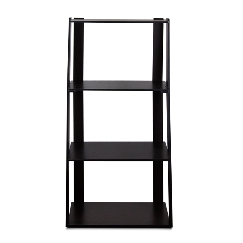Hidup Tropika Tall Ladder Shelf, Espresso