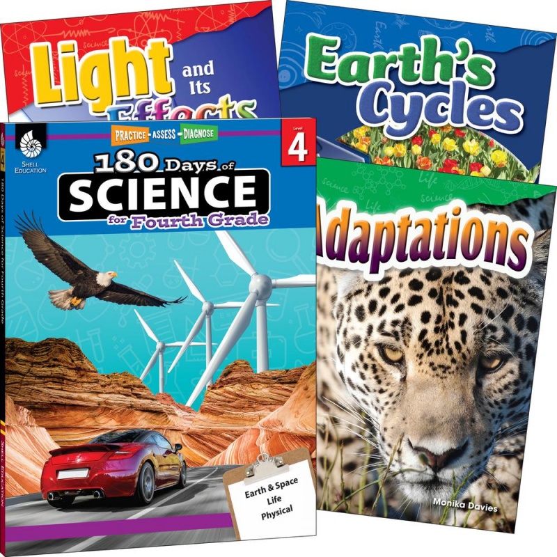 Shell Education Learn At Home Science 4-Book Set Printed Book - Book - Grade 4 - English