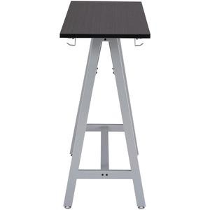 Safco Spark Teaming Table Standing-Height Base - Powder Coated, Silver Base - 42.25" Height - Assembly Required - Silver