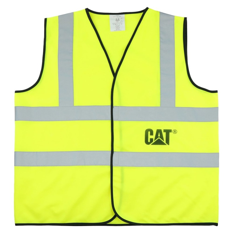 Cat Hi Vis Safety Vest Ansi Class 2 With Reflective Tape Mesh Lightweight