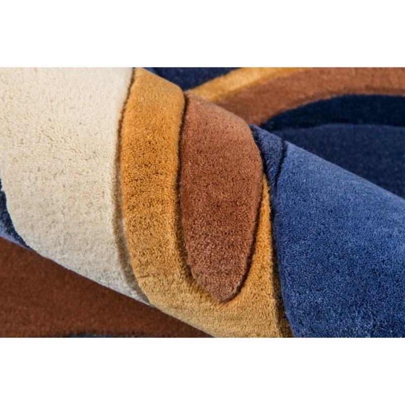 New Wave Area Rug, Blue, 2' X 3'