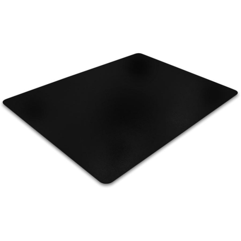 Cleartex Advantagemat Floor Chair Mat - Hard Floor - 60" Length X 48" Width X 0.60" Thickness - Rectangle - Classic - Polyvinyl Chloride (Pvc) - Black