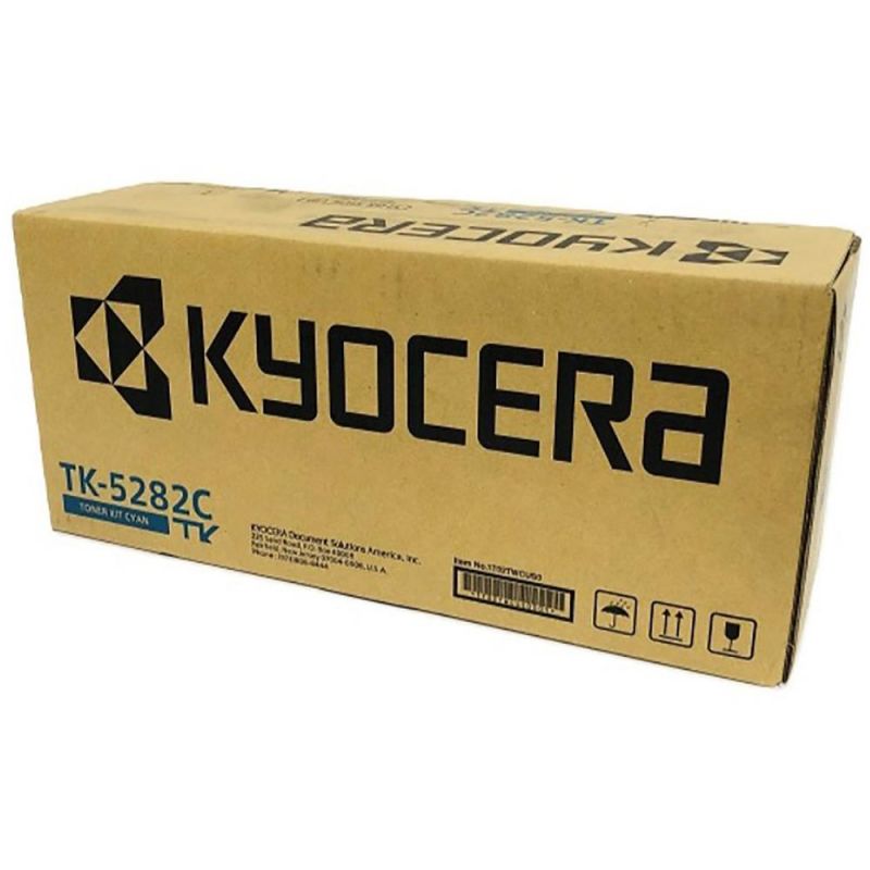 Kyocera Tk-5282C Original Toner Cartridge - Cyan - Laser - 11000 Pages - 1 Each