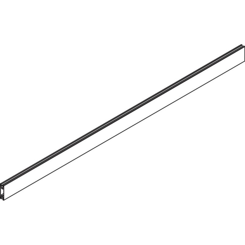 Lorell Single-Wide Panel Strip For Adaptable Panel System - 33.1" Width X 0.5" Depth X 1.8" Height - Aluminum - Silver