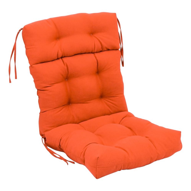 20-Inch By 42-Inch Solid Twill Tufted Chair Cushion