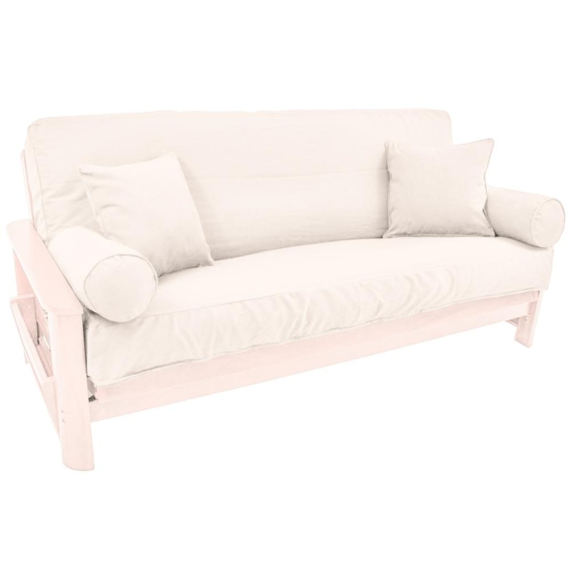 Full Futon Cover Set with Two 18 Inch Pillows and Two Bolsters