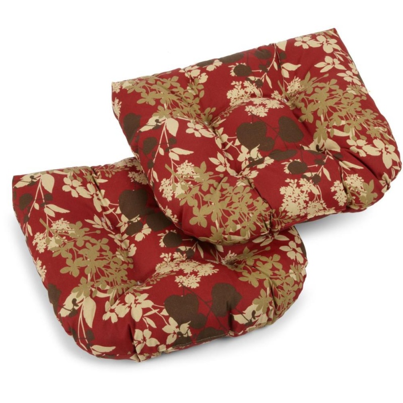 19-Inch U-Shaped Outdoor Dining Chair Cushion Set of 2