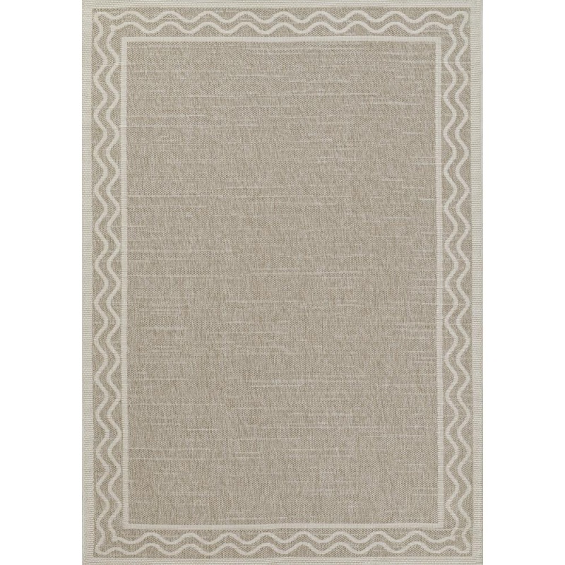 Contemporary Rectangle Area Rug, Grey, 8' X 10'