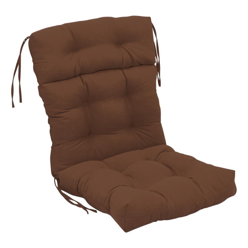 22-Inch By 45-Inch Solid Twill Tufted Chair Cushion