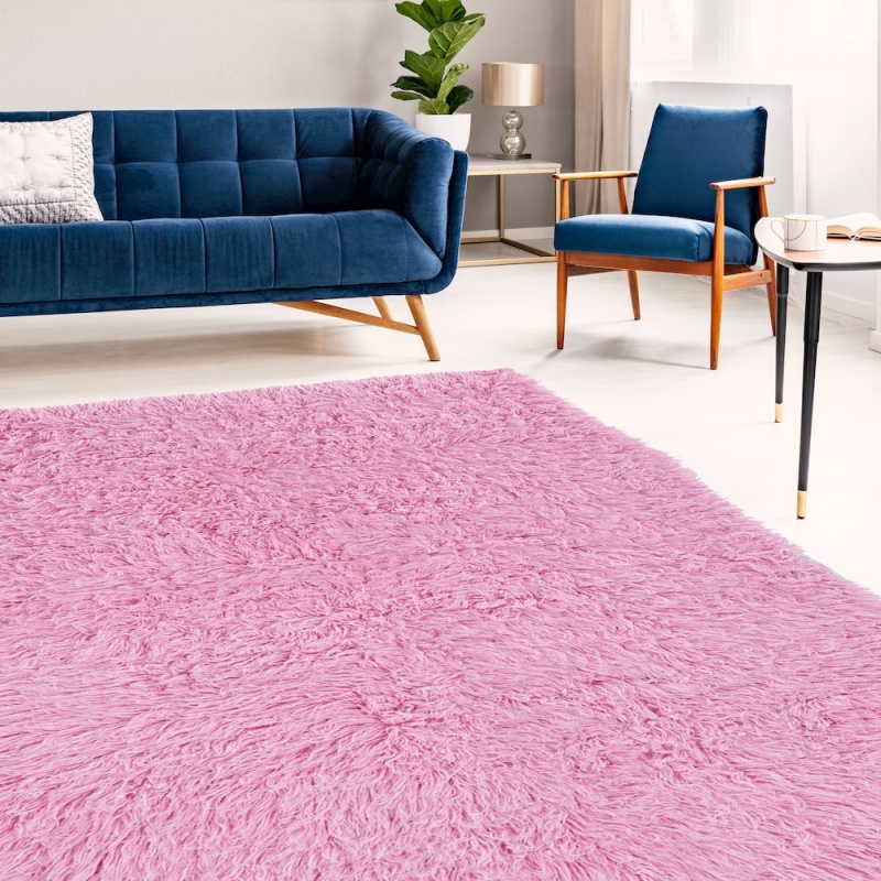 New Flokati 1400Gram Pastelpink 5X8, Rug