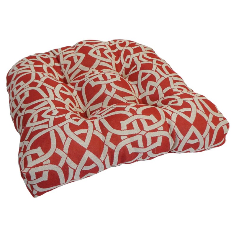 19-Inch U-Shaped Premium Outdoor Tufted Dining Chair Cushion 93184-1Ch-Po-002