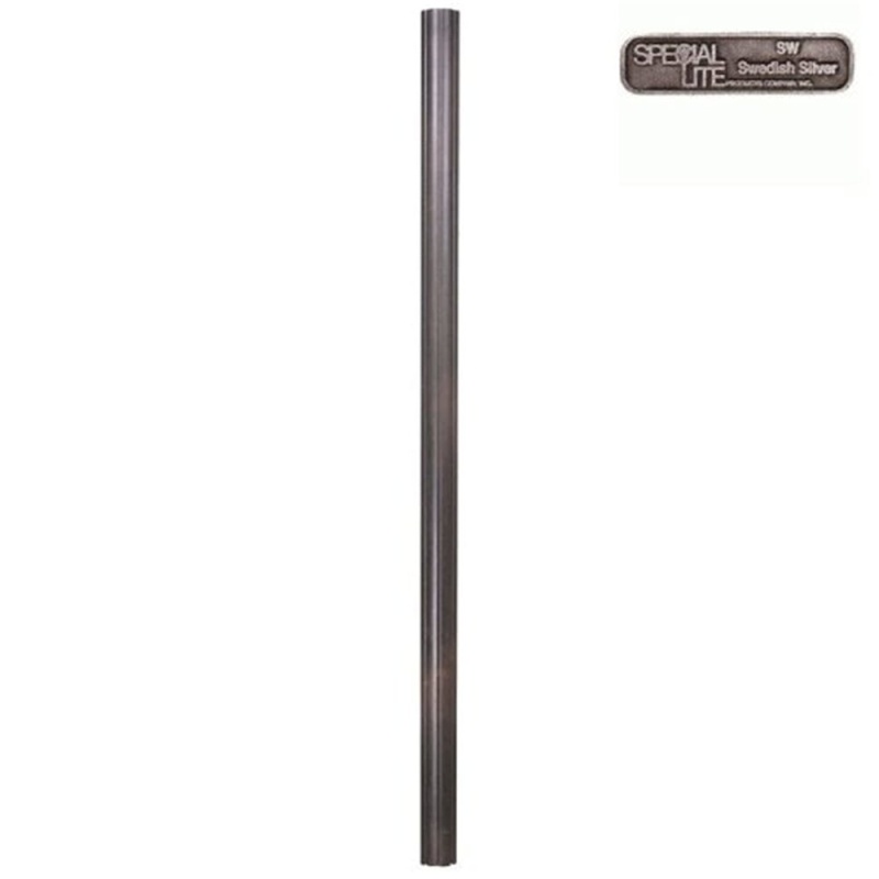 7' Fluted Aluminum Direct Burial Post