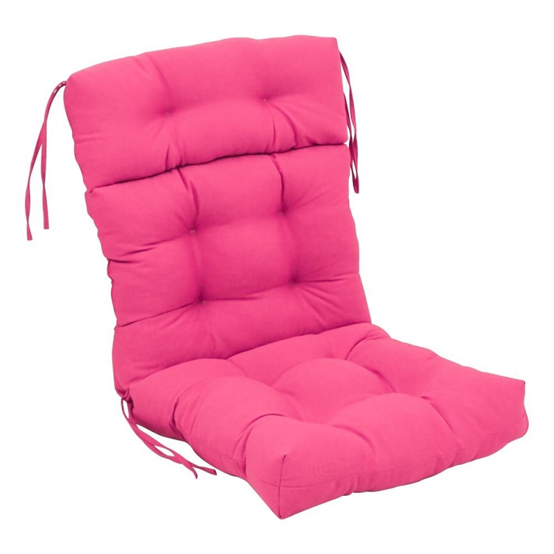 20-Inch By 42-Inch Solid Twill Tufted Chair Cushion