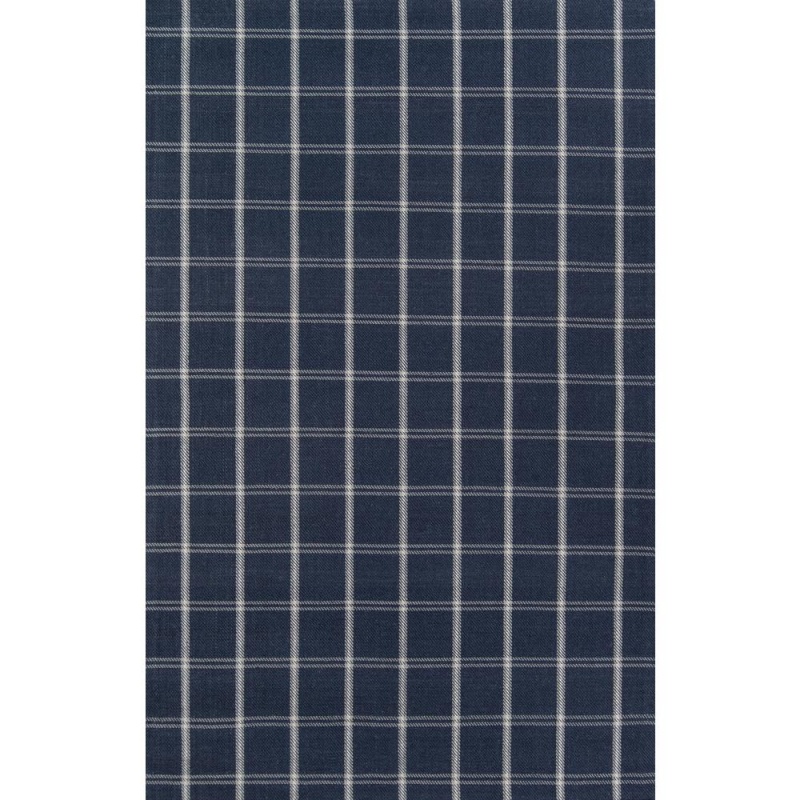 Modern Rectangle Area Rug, Navy, 5' X 8'