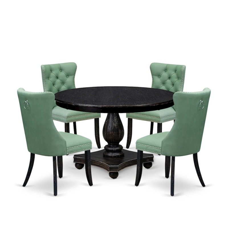 5 Piece Dining Set with 48" Round Table