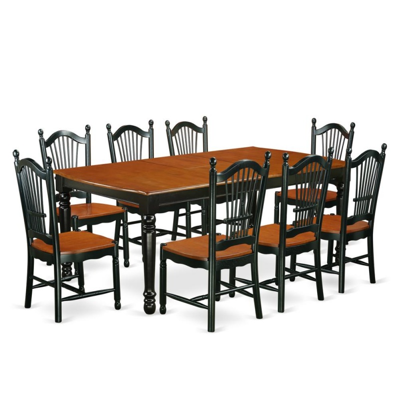 Dining Room Set Black & Cherry