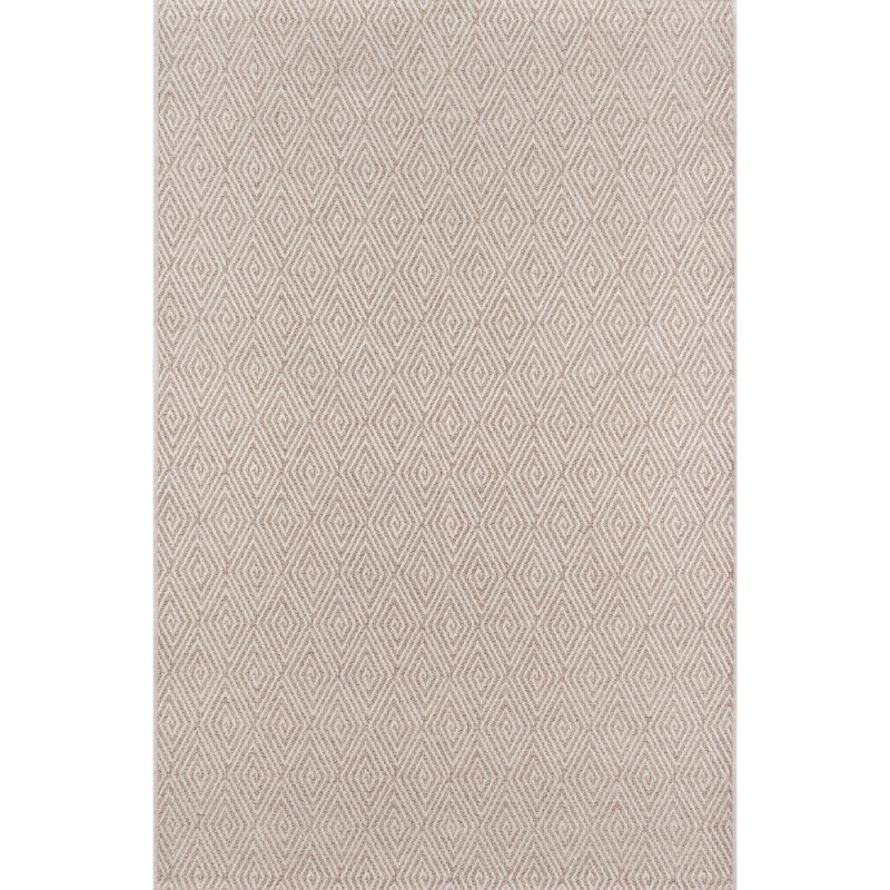 Contemporary Rectangle Area Rug, Natural, 3'11" X 5'7"