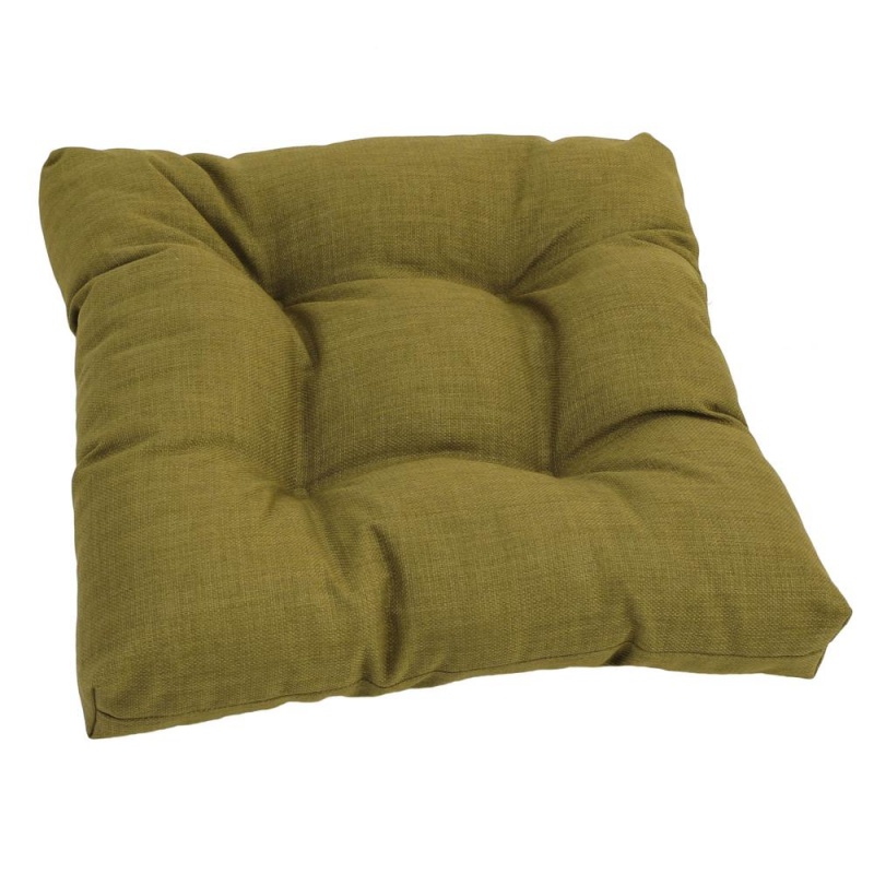 19-Inch Squared Spun Polyester Tufted Dining Chair Cushion