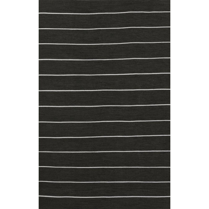 Contemporary Rectangle Area Rug, Black, 2' X 3'