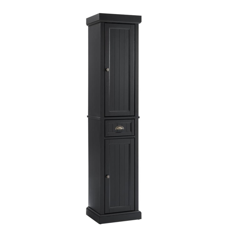 Seaside Tall Linen Storage Cabinet