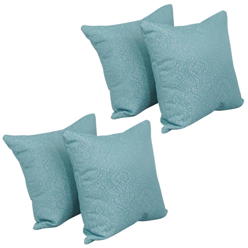 17-Inch Jacquard Throw Pillows With Inserts, Set of 4
