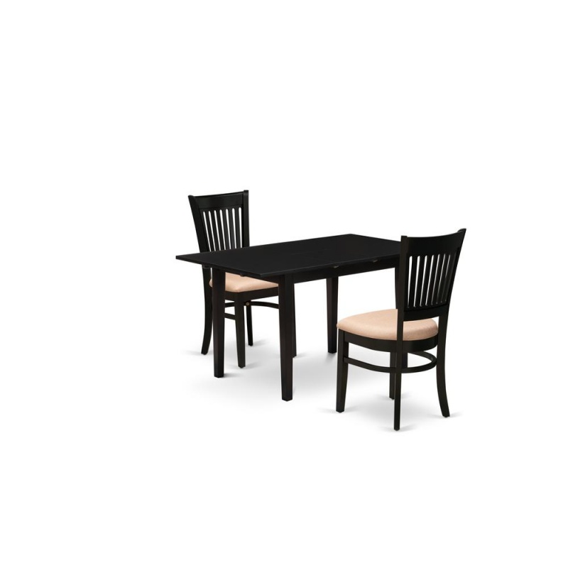 Dining Table- Dining Chairs, Nova3-Blk-c