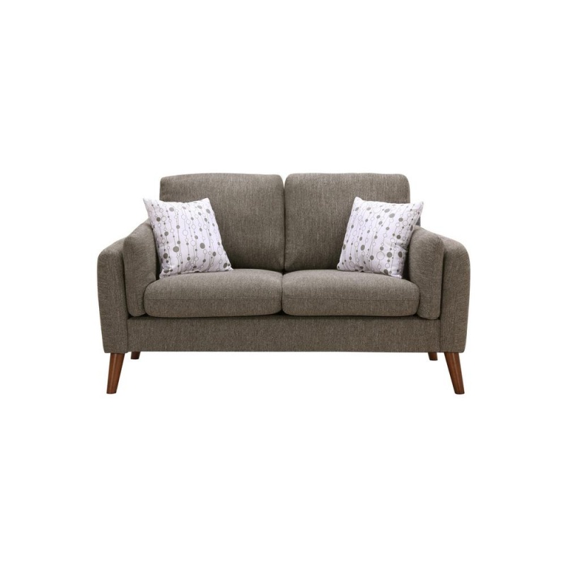 Winston Brown Linen Sofa And Loveseat Living Room Set With Usb Charger And Tablet Pocket