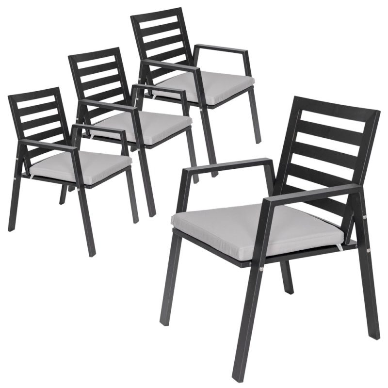 Chelsea Modern Patio Dining Armchair Set Of 4
