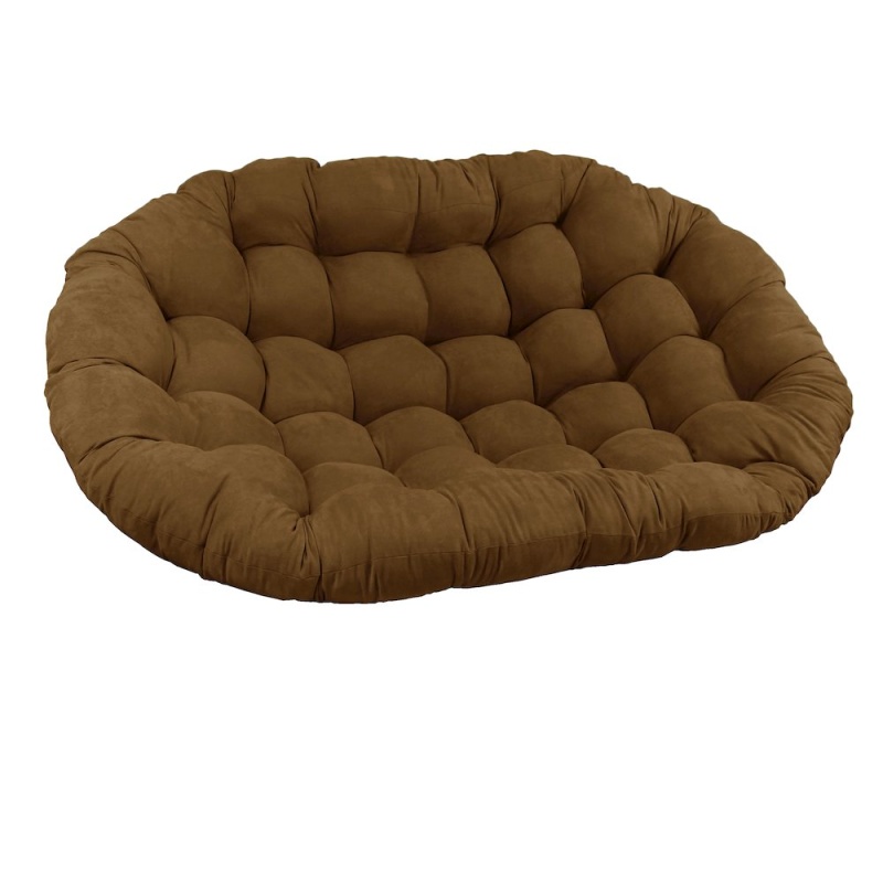 65-Inch By 48-Inch Solid Microsuede Double Papasan Cushion 93304-Ms-Sb