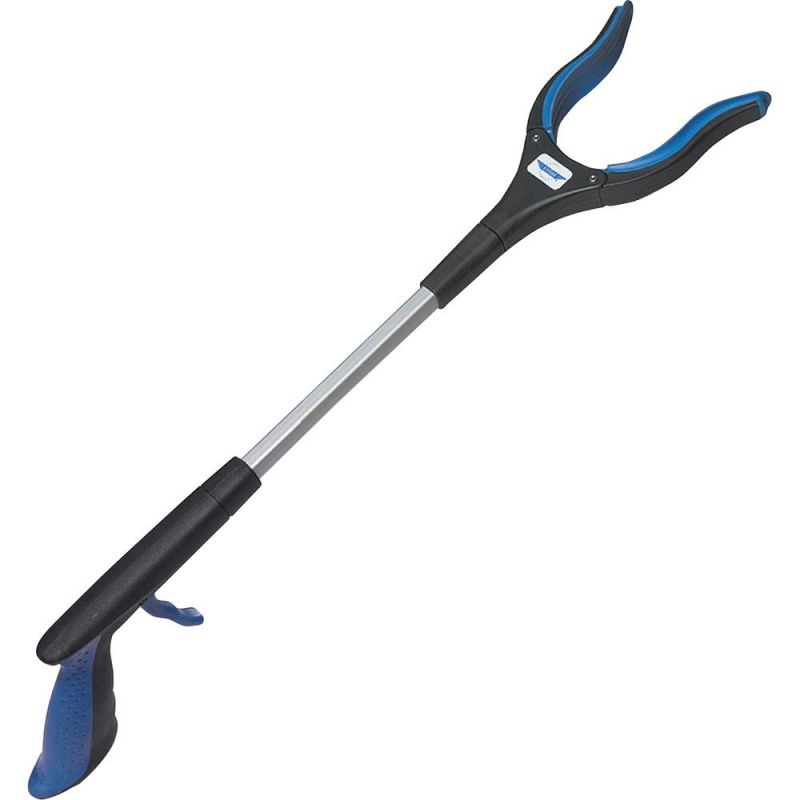 Ettore Grip 'N Grab Multipurpose Pickup Tool - 16" Reach - Lightweight, Rust Proof - Aluminum, Plastic - Blue - 6 / Carton
