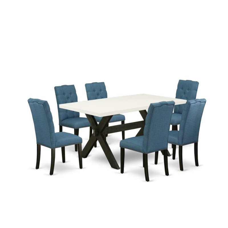 7-Piece Stylish Dining Room Table Set