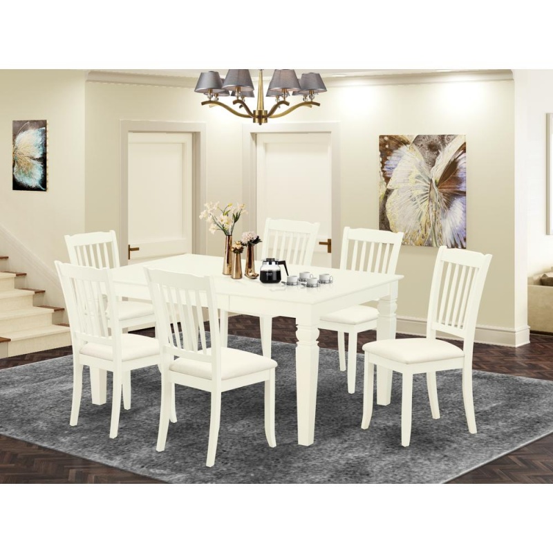 Dining Room Set Linen White