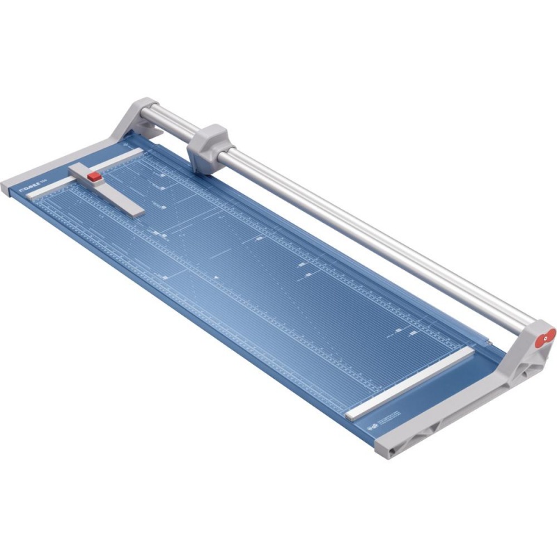 Dahle Professional 556 Rolling Trimmer - Cuts 14Sheet - 37" Cutting Length - 3.4" Height X 15.1" Width - Metal Base, Steel Blade, Plastic, Aluminum - Blue
