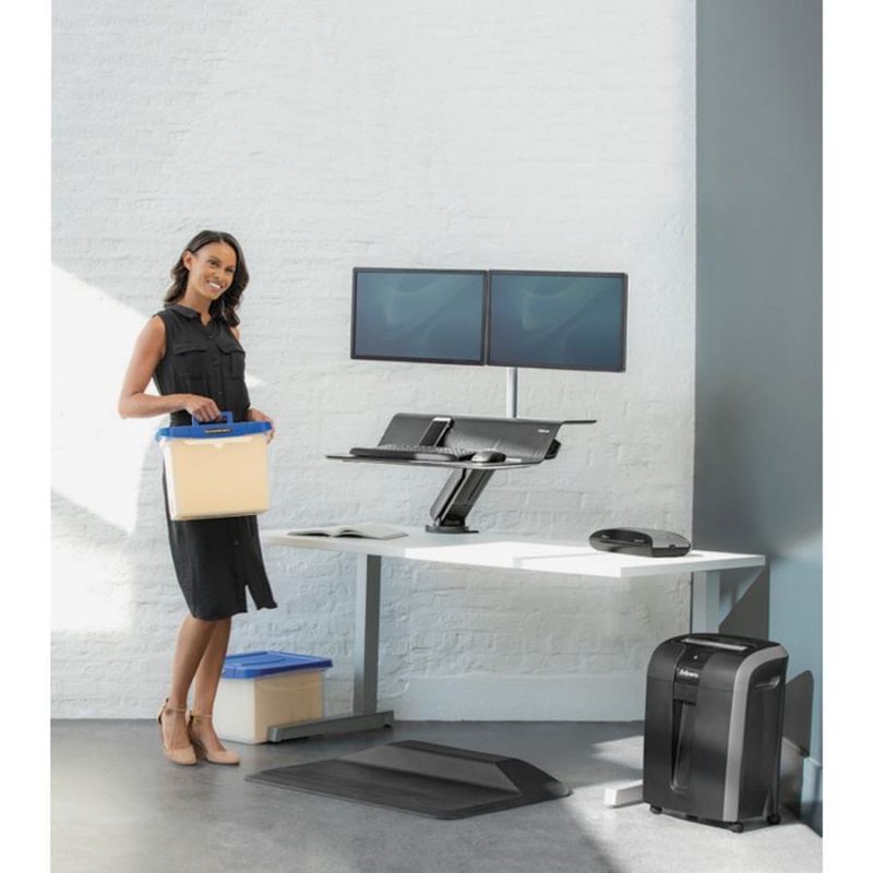 Fellowes Activefusion™ Anti-Fatigue Mat - Floor, Workstation - 35.75" Width X 23.50" Depth X 3.50" Thickness - Rectangle - Black